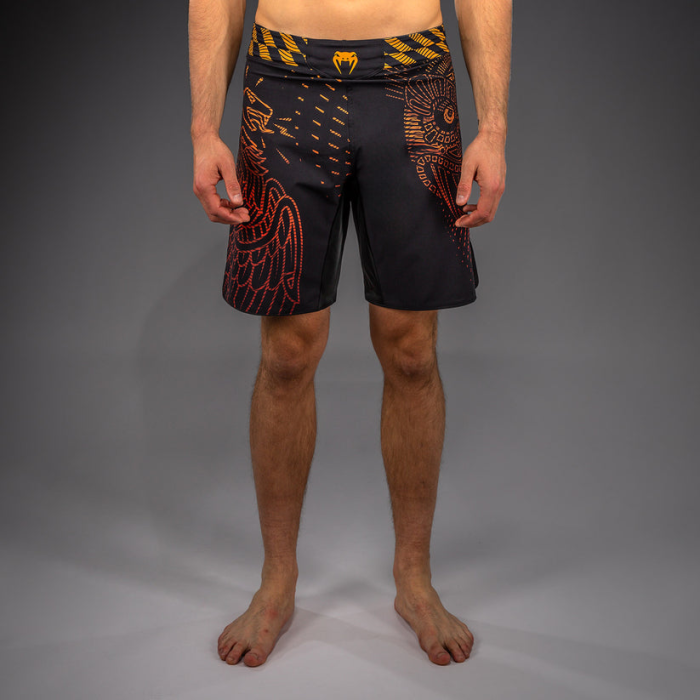 Шорти - Venum Quetzal Fury Fightshorts - Black/Fury Red/ Tangerine​